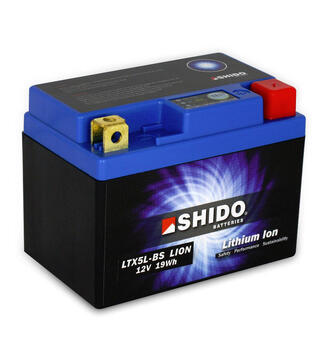 Shido LTX5L-BS Lithium - 12V ATV/MC/Snøscooter Batteri 12V, 1.6Ah, 19Wh, 113x70x105